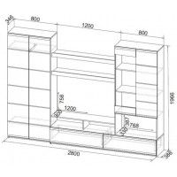 Стенка NN Мебель МГС 7 дуб венге/белый глянец купить в Минске Стенка NN Мебель МГС 7 дуб венге/белый глянец купить в Минске