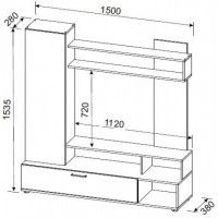Стенка NN Мебель МГС 9 белый/цемент светлый купить в Минске Стенка NN Мебель МГС 9 белый/цемент светлый купить в Минске