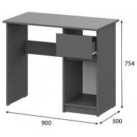 Письменный стол NN Мебель Денвер 90*50 графит серый купить в Минске