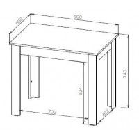 Стол обеденный NN Мебель СО 1 дуб венге купить в Минске