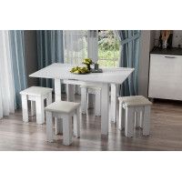 Стол обеденный NN Мебель СО 3 белый купить в Минске