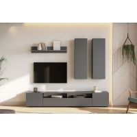 Тумба NN Мебель Денвер графит серый купить в Минске