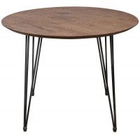 Стол обеденный Демавенд d100*74 дуб мореный/черный купить в Минске Стол обеденный Демавенд d100*74 дуб мореный/черный купить в Минске