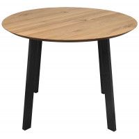 Стол обеденный Эльбрус d100*74 дуб натуральный/черный купить в Минске Стол обеденный Эльбрус d100*74 дуб натуральный/черный купить в Минске