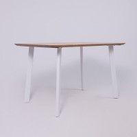 Стол МАЙОН, 130*80*74 дуб натуральный/белый купить в Минске