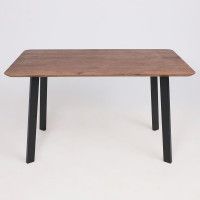 Стол МАЙОН, 130*80*74 дуб мореный/черный купить в Минске