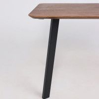 Стол МАЙОН, 130*80*74 дуб мореный/черный купить в Минске