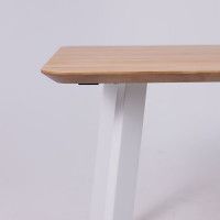 Стол МАЙОН 120*80*74 дуб натуральный/белый купить в Минске