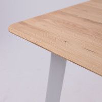 Стол МАЙОН 120*80*74 дуб натуральный/белый купить в Минске