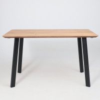 Стол МАЙОН, 130*80*74 дуб натуральный/черный купить в Минске