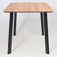 Стол МАЙОН, 130*80*74 дуб натуральный/черный купить в Минске