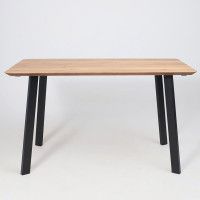 Стол МАЙОН 120*80*74 дуб натуральный/черный купить в Минске