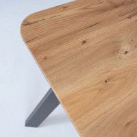 Стол МАЙОН 120*80*74 дуб натуральный/черный купить в Минске