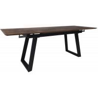 Стол обеденный Сангай 136(196)*80*75 дуб галифакс / черный купить в Минске Стол обеденный Сангай 136(196)*80*75 дуб галифакс / черный купить в Минске