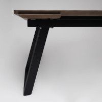 Стол обеденный Сангай 136(196)*80*75 дуб галифакс / черный купить в Минске Стол обеденный Сангай 136(196)*80*75 дуб галифакс / черный купить в Минске