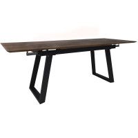 Стол обеденный Сангай 160(220)*80*75 дуб галифакс табак / черный купить в Минске Стол обеденный Сангай 160(220)*80*75 дуб галифакс табак / черный купить в Минске