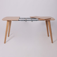 Стол обеденный АРТ (105-135)*700 светлый дуб без тонировки / светлый дуб купить в Минске