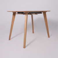 Стол обеденный АРТ (105-135)*700 светлый дуб без тонировки / светлый дуб купить в Минске