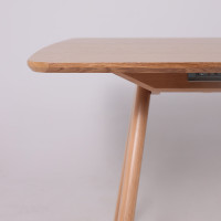 Стол обеденный Дэвид 1450(1950)*850 светлый бук без тонировки/светлый бук купить в Минске