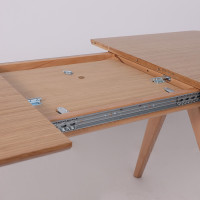 Стол обеденный Дэвид 1450(1950)*850 светлый бук без тонировки/светлый бук купить в Минске