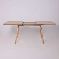 Стол обеденный Дэвид 1450(1950)*850 светлый бук без тонировки/светлый бук купить в Минске