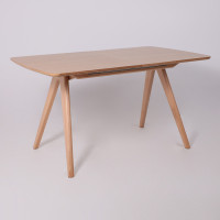 Стол обеденный Дэвид 1450(1950)*850 светлый бук без тонировки/светлый бук купить в Минске