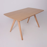 Стол обеденный Дэвид 1450(1950)*850 светлый бук без тонировки/светлый бук купить в Минске