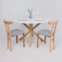 Стул КОНГО светло-серый велюр Moss 993/светлый бук купить в Минске Стул КОНГО светло-серый велюр Moss 993/светлый бук купить в Минске