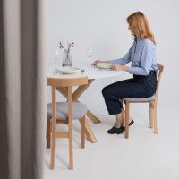 Стул КОНГО светло-серый велюр Moss 993/светлый бук купить в Минске Стул КОНГО светло-серый велюр Moss 993/светлый бук купить в Минске