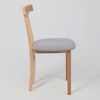 Стул КОНГО светло-серый велюр Moss 993/светлый бук купить в Минске Стул КОНГО светло-серый велюр Moss 993/светлый бук купить в Минске