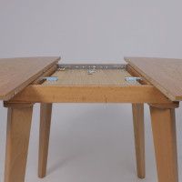 Стол обеденный Крит-М 950(1300)*950 светлый бук без тонировки/светлый бук купить в Минске