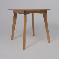 Стол обеденный Крит 1100(1450)*1100 светлый бук без тонировки/светлый бук купить в Минске