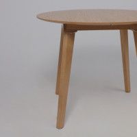 Стол обеденный Крит 1100(1450)*1100 светлый бук без тонировки/светлый бук купить в Минске