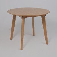 Стол обеденный Крит 1100(1450)*1100 светлый бук без тонировки/светлый бук купить в Минске