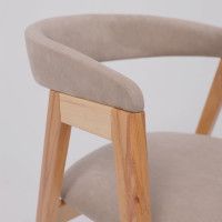 Стул ЛОНДОН песочный микровелюр D Simple 05/светлый бук купить в Минске