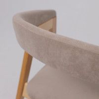 Стул ЛОНДОН песочный микровелюр D Simple 05/светлый бук купить в Минске