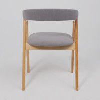 Стул ЛОНДОН серый микровелюр D Simple 27/светлый бук купить в Минске