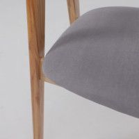 Стул ЛОНДОН серый микровелюр D Simple 27/светлый бук купить в Минске