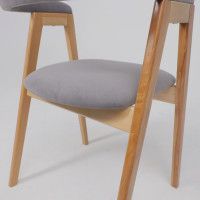 Стул ЛОНДОН серый микровелюр D Simple 27/светлый бук купить в Минске