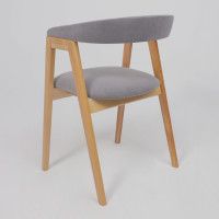 Стул ЛОНДОН серый микровелюр D Simple 27/светлый бук купить в Минске