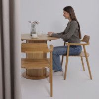 Стол обеденный Олаф-М 950(1250)*950 светлый дуб без тонировки/светлый дуб купить в Минске Стол обеденный Олаф-М 950(1250)*950 светлый дуб без тонировки/светлый дуб купить в Минске