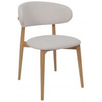 Стул ОЛАФ бежевый фактурный велюр Danco 100/светлый дуб