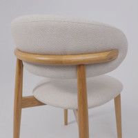 Стул ОЛАФ бежевый фактурный велюр Danco 100/светлый дуб купить в Минске Стул ОЛАФ бежевый фактурный велюр Danco 100/светлый дуб купить в Минске