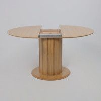 Стол обеденный Олаф 1100(1400)*1100 светлый дуб без тонировки/светлый дуб купить в Минске Стол обеденный Олаф 1100(1400)*1100 светлый дуб без тонировки/светлый дуб купить в Минске