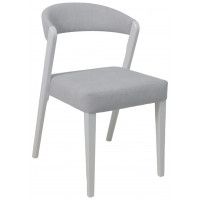 Стул Талер светло-серый велюр Moss 900/белый