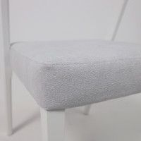 Стул Талер светло-серый велюр Moss 900/белый купить в Минске