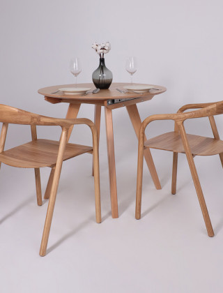 Стол обеденный ТАМУС 87(116) светлый бук без тонировки / светлый бук купить в Минске