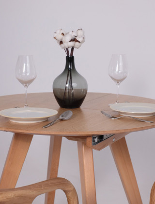 Стол обеденный ТАМУС 87(116) светлый бук без тонировки / светлый бук купить в Минске