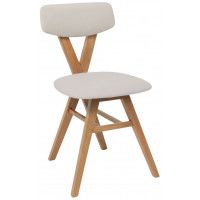 Стул ТВИСТ кремовый велюр Maxx 100/светлый дуб