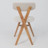 Стул ТВИСТ кремовый велюр Maxx 100/светлый дуб купить в Минске